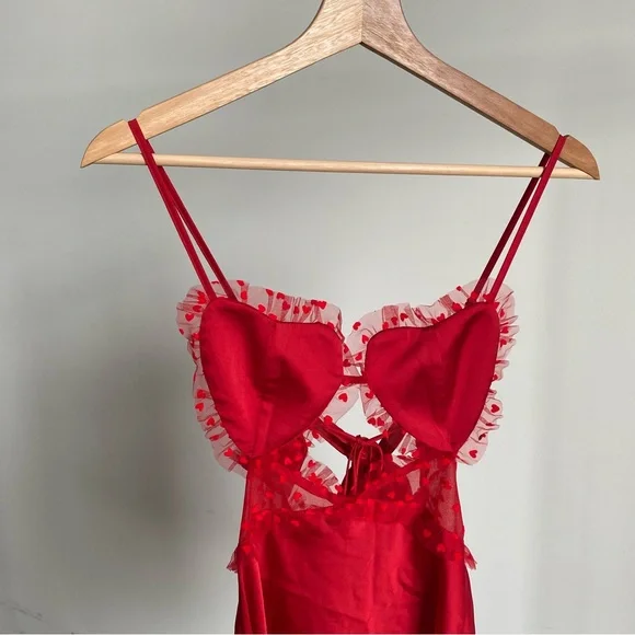 For Love And Lemons Red Mini Dress - Picture 4 of 9